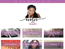 Tablet Screenshot of evolvewithmary.com